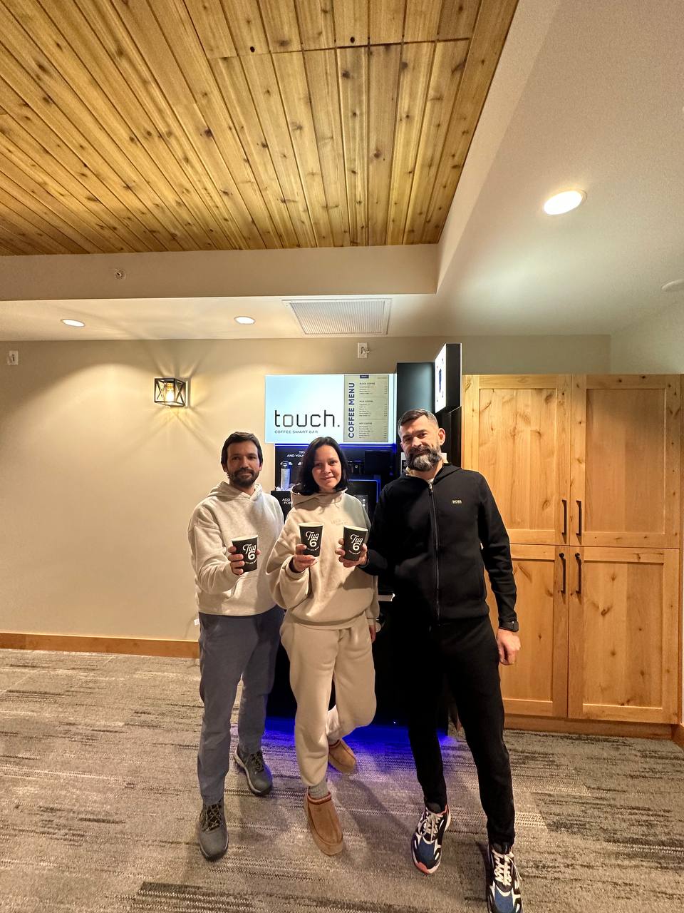 Touch start vending machine